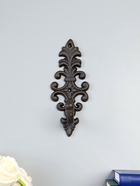 Настенный крючок декоративный «Цветочный вензель», ключница чугун, 8×7.5×21 см 10880539