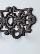 Настенные крючки декоративные «Растительный узор», ключница чугун, 19.5×5×9.5 см - Фото 3