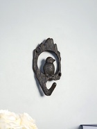 Настенный крючок декоративный «Птичка в дупле», ключница чугун, 8.5×3.5×16.5 см - Фото 2