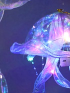 Набор фигурок светящихся «Медузы», 2 шт., подвесные, LED-ночник, RGB, 3хAG13, 20×20×50 см 10887975 - фото 16906301