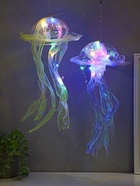 Набор фигурок светящихся «Медузы», 2 шт., подвесные, LED-ночник, RGB, 3хAG13, 20×20×50 см 10887975 - фото 16906289