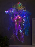 Набор фигурок светящихся «Медузы», 4 шт., подвесные, LED-ночник, RGB, 3хAG13, 20×20×50 см 10887976 - фото 16906321