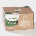 УЦЕНКА Набор для специй "Bella Tenero.Герда", солонка, перечница, салфетница - Фото 17