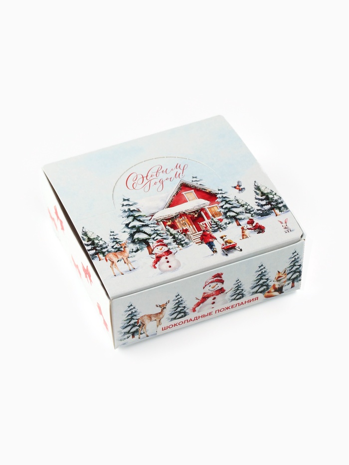 Шоколад в шоубоксе «Новогодние пожелания», 12 г × 24 шт.