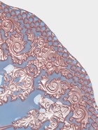 Тарелка «ЭЛЕОНОРА БРОНЗА», d=21 см, стекло, голубая, розовая - Фото 3