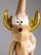 Интерьерная кукла текстильная «Лось - золотые рога», 22×12×48 см - Фото 5