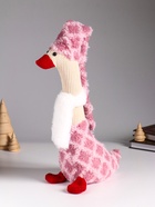 Интерьерная кукла текстильная «Гусь в розовом колпаке», 23×10×60 см - Фото 4