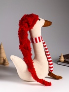 Интерьерная кукла текстильная «Гусь в длинном колпаке и полосатом шарфе», 28×11×70 см - Фото 3