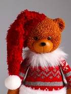 Интерьерная кукла текстильная «Медведица в зимнем наряде и колпаке», 14×8.5×45 см - Фото 5