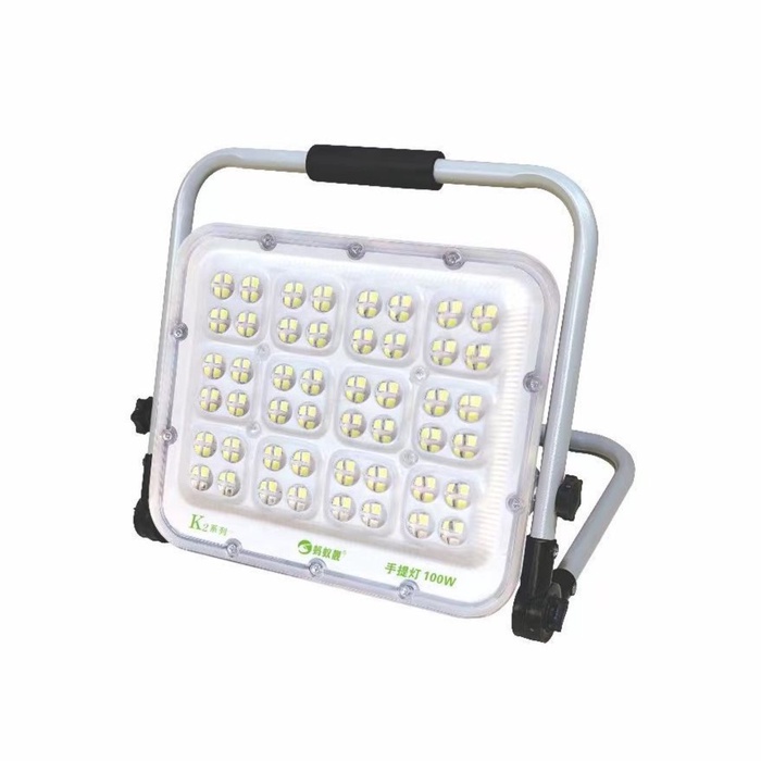 УЦЕНКА Фонарь рабочий аккумуляторный, 100 Вт, 6000 мАч, 5200 лм, диод 2835, IP65, 17×20×5 см - Фото 1