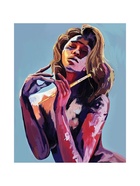 УЦЕНКА Алмазная вышивка с частичным заполнением на раме «Девушка в красках» 30×40 см 10914952