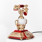 УЦЕНКА Часы - светильник «Ретро телефон», красный, с будильником, 28.5×18×18 см - Фото 4