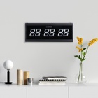 УЦЕНКА Часы электронные настенные «Соломон», 48×19×3 см, цифры белые 7.5×4 см - Фото 3