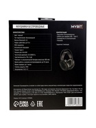 УЦЕНКА Наушники полноразмерные Mybit W-33, RGB подсветка, BT5.3, 800 мАч, Type-C, чёрные - Фото 4
