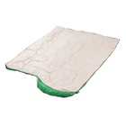 УЦЕНКА Спальный мешок туристический, 220×75 см, до -20 градусов, 700 г/м², зелёный - Фото 3