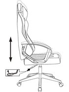 Кресло игровое Zombie 1, на колёсиках, текстиль, цвет чёрный neo black - Фото 5