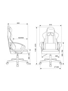 Кресло игровое Zombie 1, на колёсиках, текстиль, цвет чёрный neo black - Фото 6