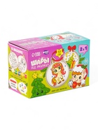 Елочные шары под раскраску «Лошадка» + краски, 2 шт., набор для творчества - Фото 3