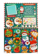 UNICON Конструктор "Адвент-календарь", Дед Мороз и камин - фото 58038301