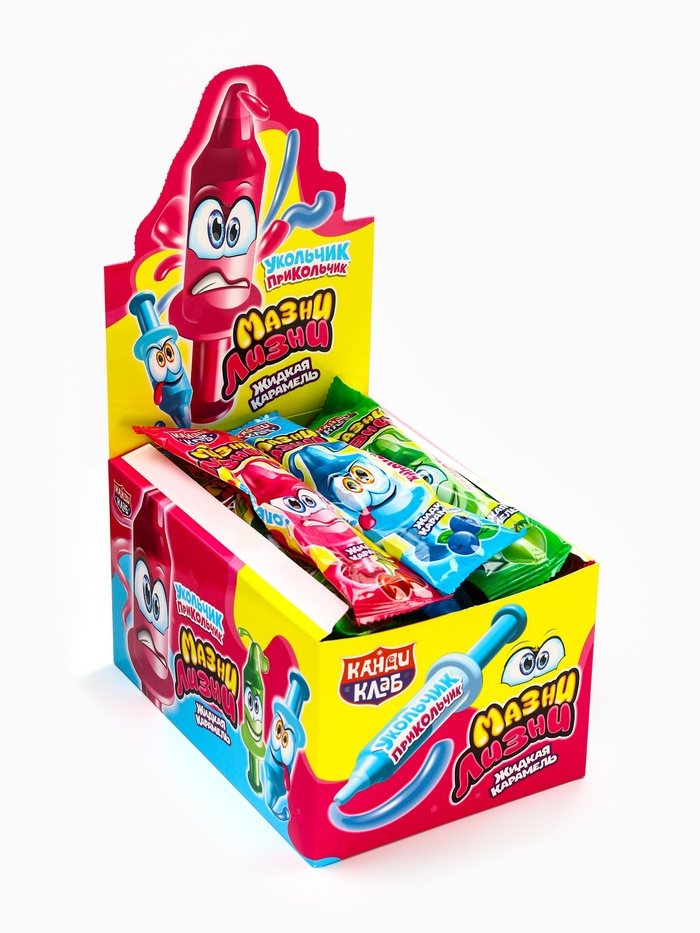 Жидкая карамель «Мазни-Лизни. Укольчик-прикольчик», ассорти, 8 г - Фото 1