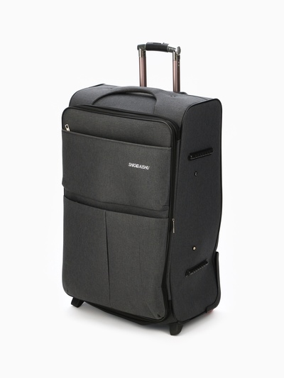 УЦЕНКА Чемодан бол 28", 44×30×72, отд. на молнии, расш код замок, 3 колеса, 2 н/кармана, серый 98