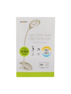Лампа настольная СТАРТ, светодиодная, сенсорная, 5 Вт, 3 режима, на прищепке, USB, белая, 13.5×7×38 см - Фото 18