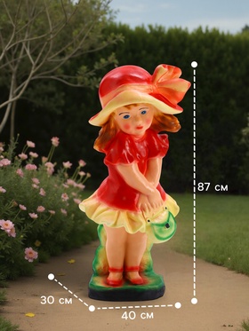 Садовая фигура из гипса «Модница», 40×30×87 см