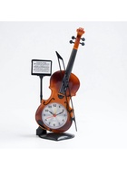 УЦЕНКА Часы настольные будильник «Скрипка с пюпитром», циферблат d=6.5 см, 17×10 см - Фото 1