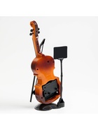 УЦЕНКА Часы настольные будильник «Скрипка с пюпитром», циферблат d=6.5 см, 17×10 см - Фото 2