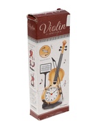 УЦЕНКА Часы настольные будильник «Скрипка с пюпитром», циферблат d=6.5 см, 17×10 см - Фото 4