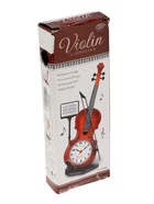 УЦЕНКА Часы настольные будильник «Скрипка с пюпитром», циферблат d=6.5 см, 17×10 см - Фото 5