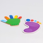 УЦЕНКА Развивающий игровой набор «Ладошки и ножки» 16 карточек+Задания, Крошка Я - Фото 6