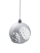 Ёлочные шары новогодние «Ловель», набор 6 шт., d=8 см, серебро - Фото 4