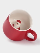 Кружка новогодняя «Дед Мороз», 300 мл, керамика, красная - Фото 4