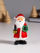 Фигурка полистоун «Дедушка Мороз в красном с колокольчиком или фонарём», 4.8×3.5×8.7 см, МИКС - Фото 2