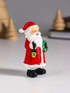 Фигурка полистоун «Дедушка Мороз в красном с колокольчиком или фонарём», 4.8×3.5×8.7 см, МИКС - Фото 3