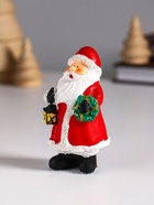 Фигурка полистоун «Дедушка Мороз в красном с колокольчиком или фонарём», 4.8×3.5×8.7 см, МИКС - Фото 5