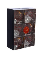 Ёлочные шары новогодние «Лирой», набор 6 шт., d=8 см, красно-белый - Фото 5