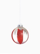 Ёлочные шары новогодние «Мелвин», набор 6 шт., d=8 см, прозрачный/красно-белый - Фото 6