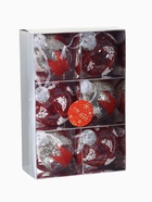 Ёлочные шары новогодние «Мелвин», набор 6 шт., d=8 см, прозрачный/красно-белый - Фото 8