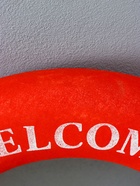 УЦЕНКА Декор настенный, панно спасательный круг с бечевкой Welcome on board, якори, 7×50×50 см, разноцветный - Фото 8