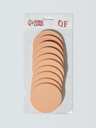 Спонжи для макияжа, 10 шт., d=8 см, бежевые - Фото 5