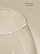 Бокал для вина SL-Home «Ёлочный», 370 мл, 8.5×20.3 см, стекло, прозрачный, зелёный - Фото 2