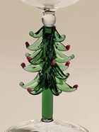 Бокал для вина SL-Home «Ёлочный», 370 мл, 8.5×20.3 см, стекло, прозрачный, зелёный - Фото 3