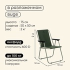 УЦЕНКА Кресло складное maclay, 50×50×75 см, до 100 кг, зелёное - Фото 3