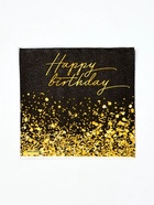 Салфетки бумажные однослойные «Happy Birthday», 24х24 см, 50 шт - Фото 2