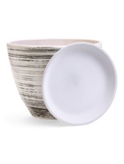 Горшок для цветов «День », 8 л, d=30 см, h=23 см, с поддоном, керамика, белый - Фото 4