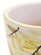 Горшок для цветов «Тропики », 1 л, d=15 см, h=13 см, с поддоном, керамика, белый - Фото 4