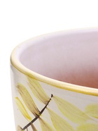 Горшок для цветов «Тропики », 5 л, d=22 см, h=19.5 см, с поддоном, керамика, белый - Фото 4