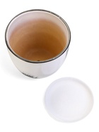 Горшок для цветов «Штрих», 2.5 л, d=19 см, h=17 см, с поддоном, керамика, белый - Фото 5